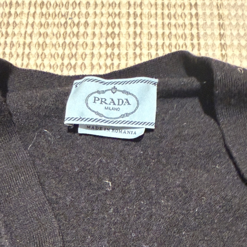 Prada Black Women's Cardigan Sweater - Picture 2 of 3